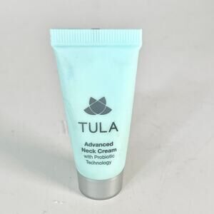 Tula Advanced Neck Cream Moisturizer Probiotic Wrinkles Travel .5 fl oz 15ml New